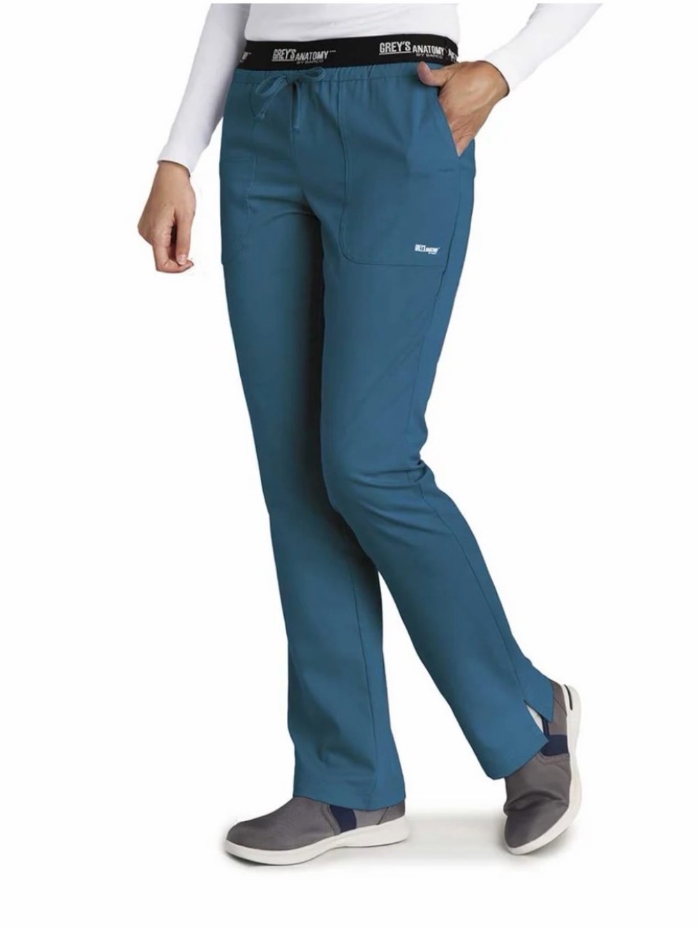 Grey's Anatomy Teal Drawstring Women’s Scrub Pants